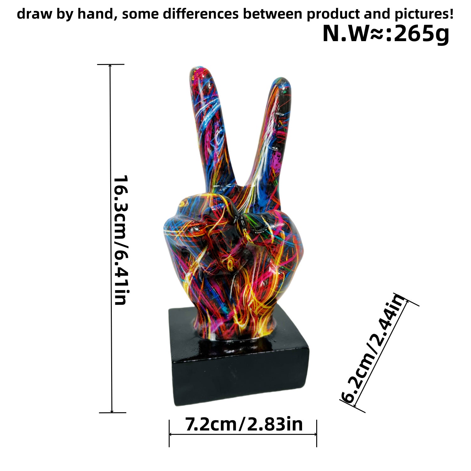 Modern Hand Gesture Sculpture