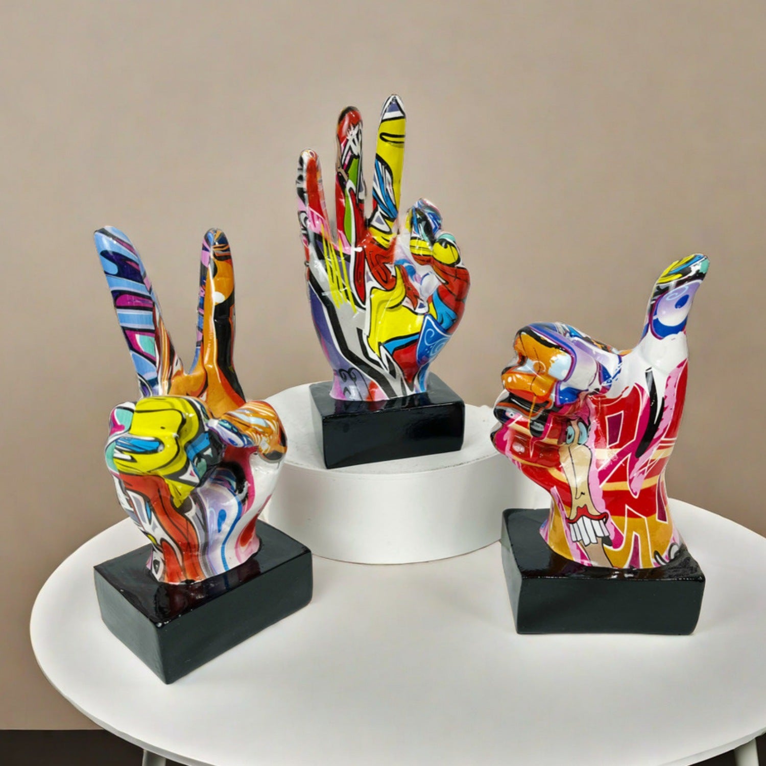 Modern Hand Gesture Sculpture