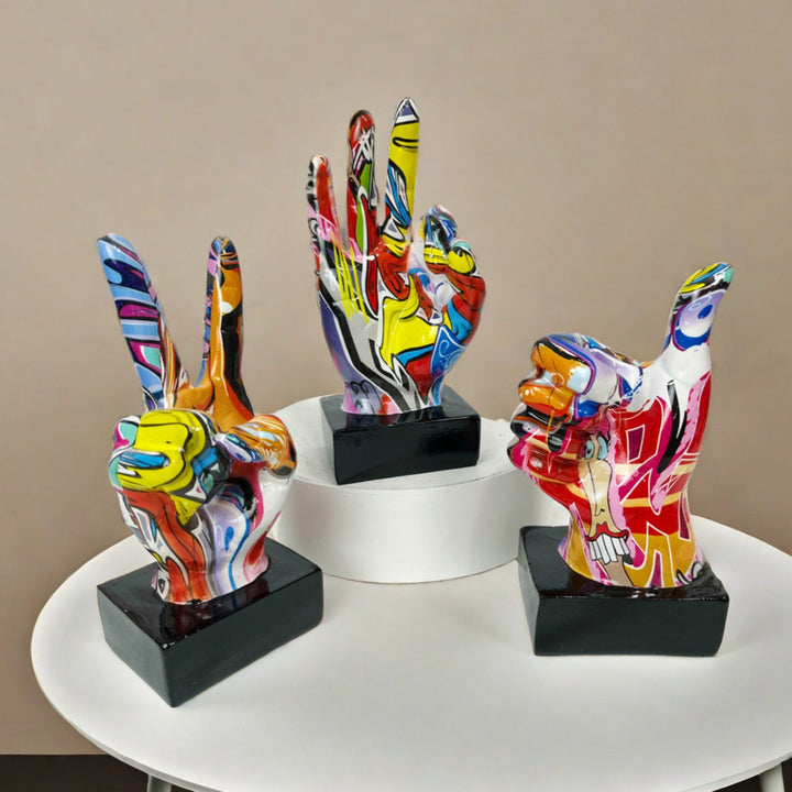 Modern Hand Gesture Sculpture