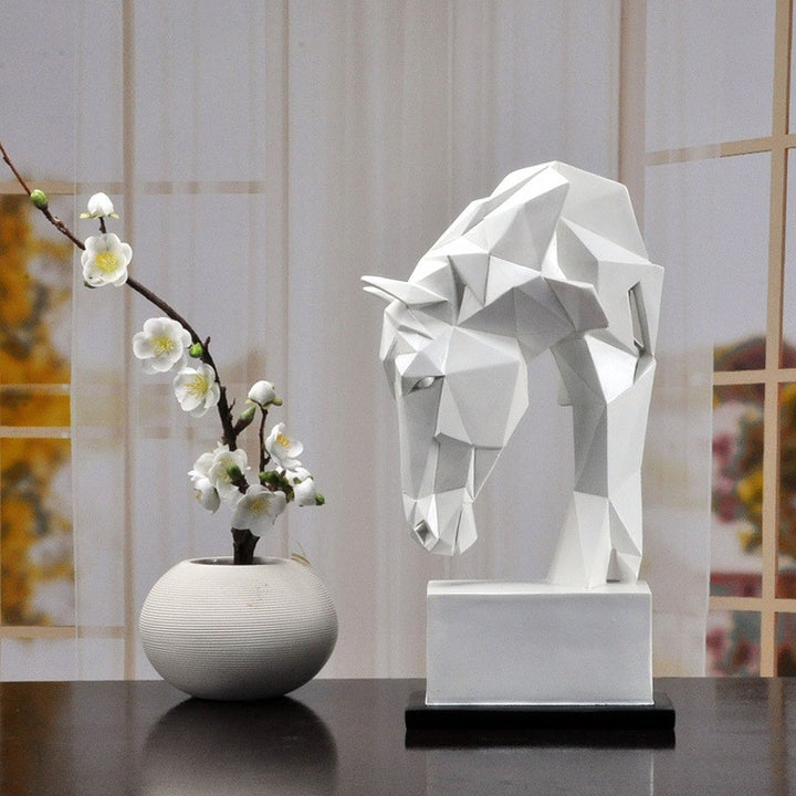 GeoStallion – Abstract Horse Head Sculpture