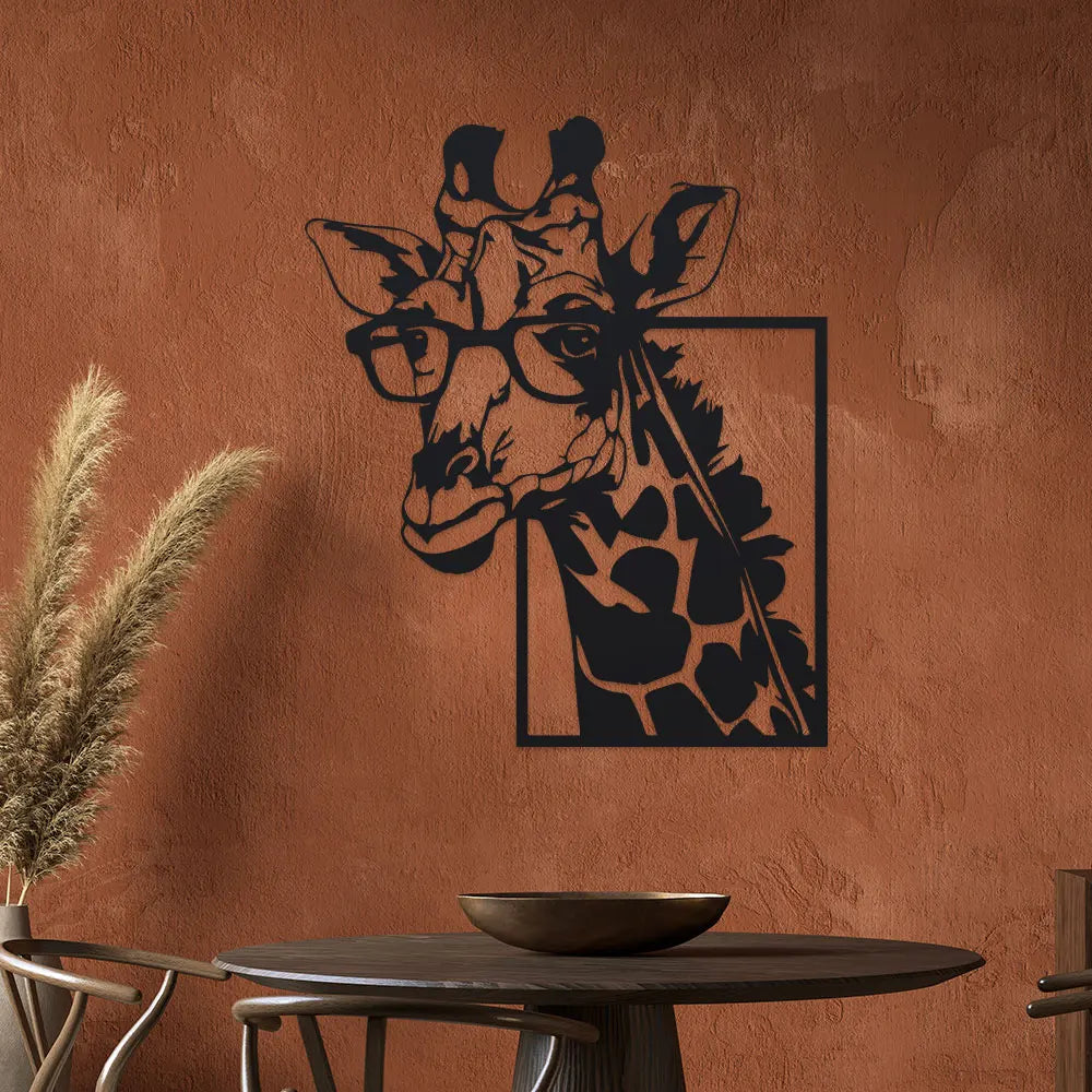 Deer-shaped minimalist metal wall decoration