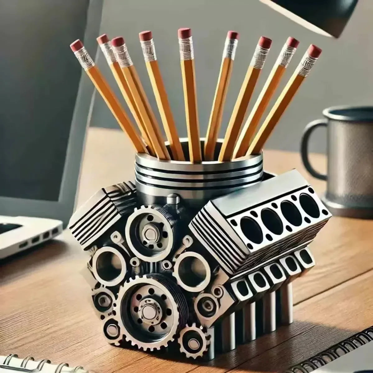 HorsepowerV8 Engine Desk Organizer