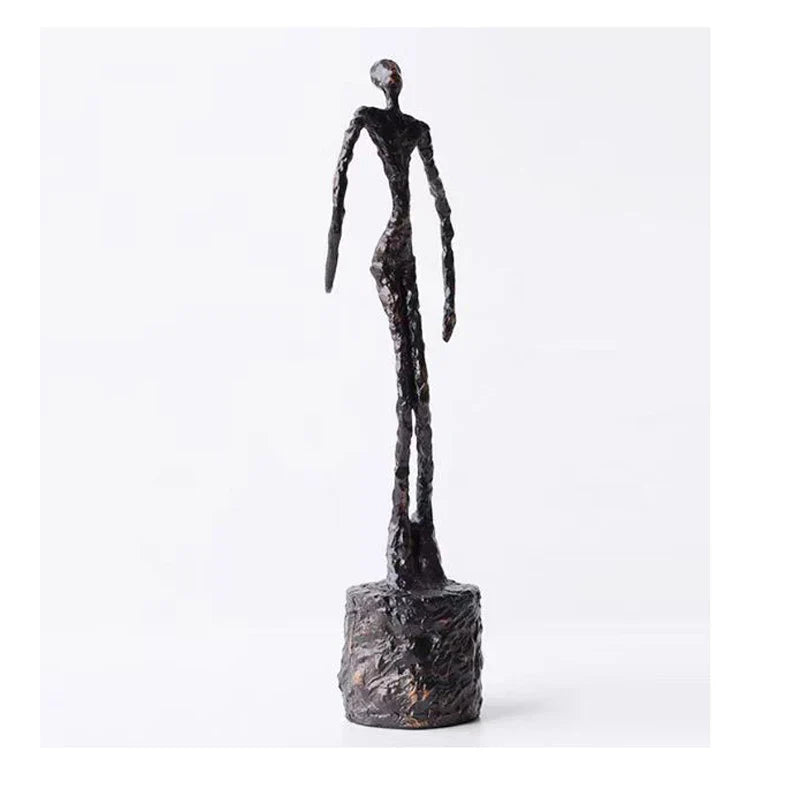 The Expression - Twisted Dancer Sculpture in Modern Metal