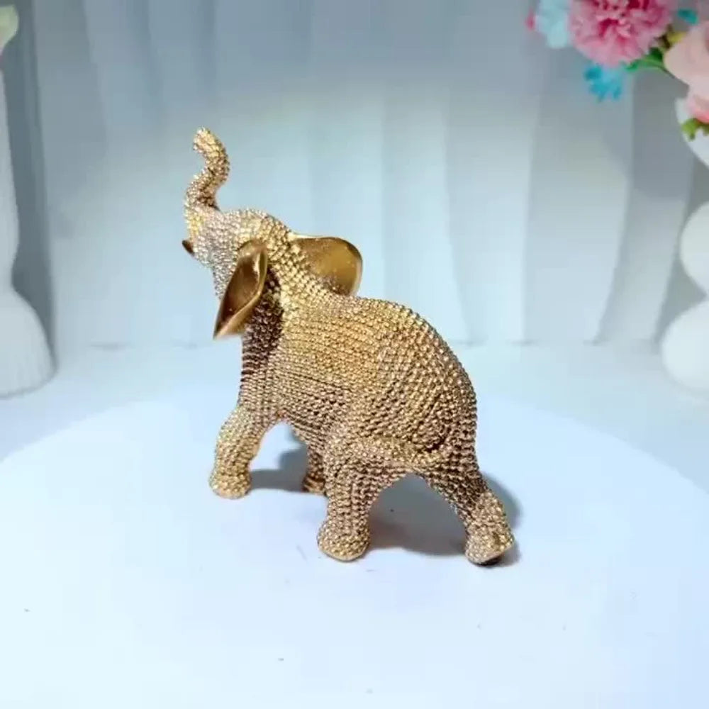 Textured Elephant Figurine