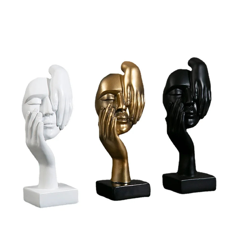 Abstract Face Sculpture