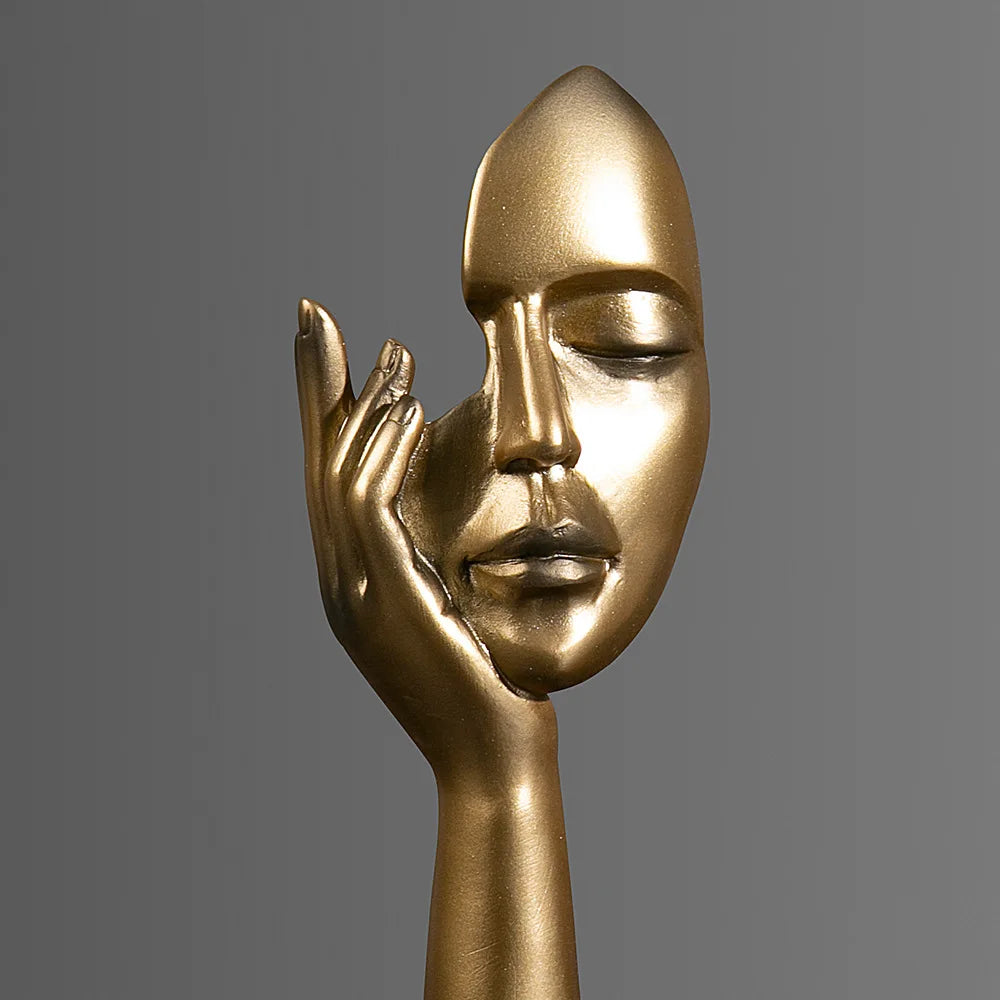Abstract Face Sculpture