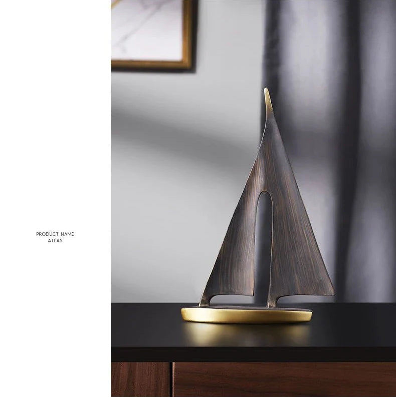 Winds of Serenity Resin Sailboat Decor