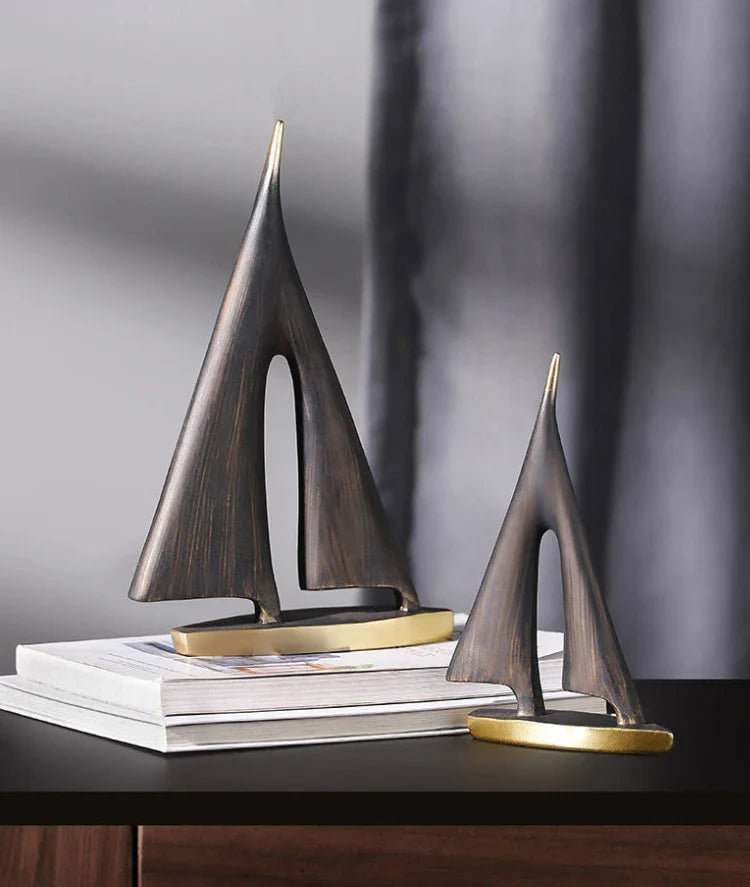 Winds of Serenity Resin Sailboat Decor