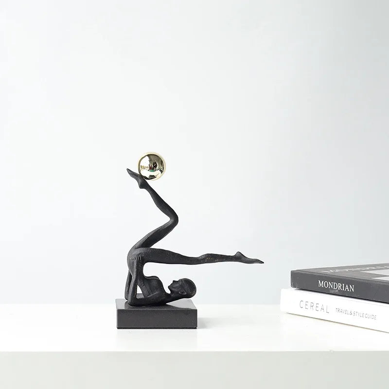 The Equilibrium - Handstand Figure Sculpture in Cast Iron