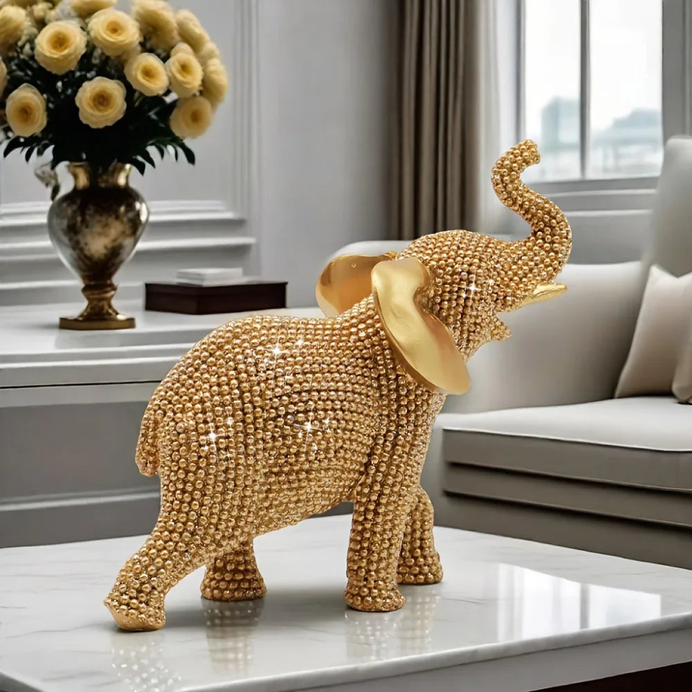 Textured Elephant Figurine