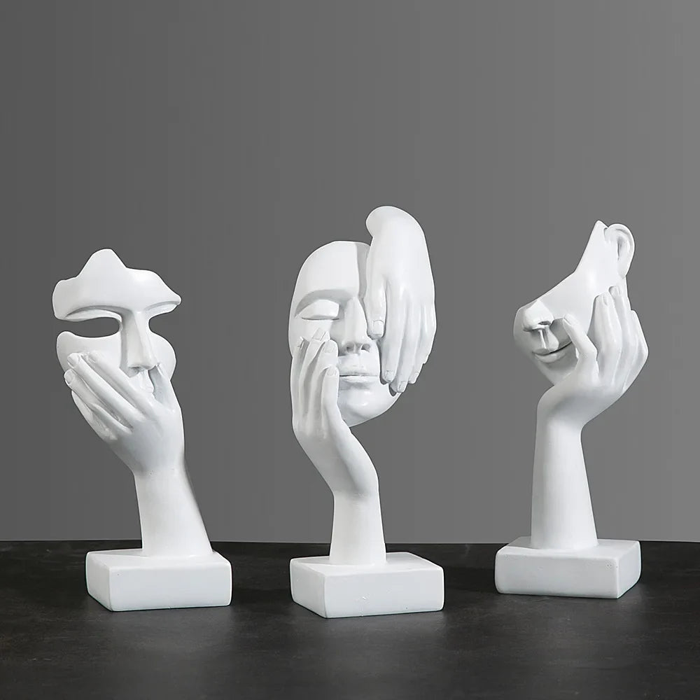 Abstract Face Sculpture