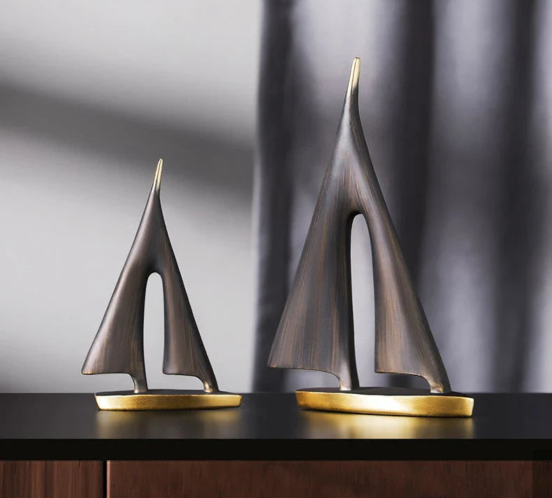 Winds of Serenity Resin Sailboat Decor