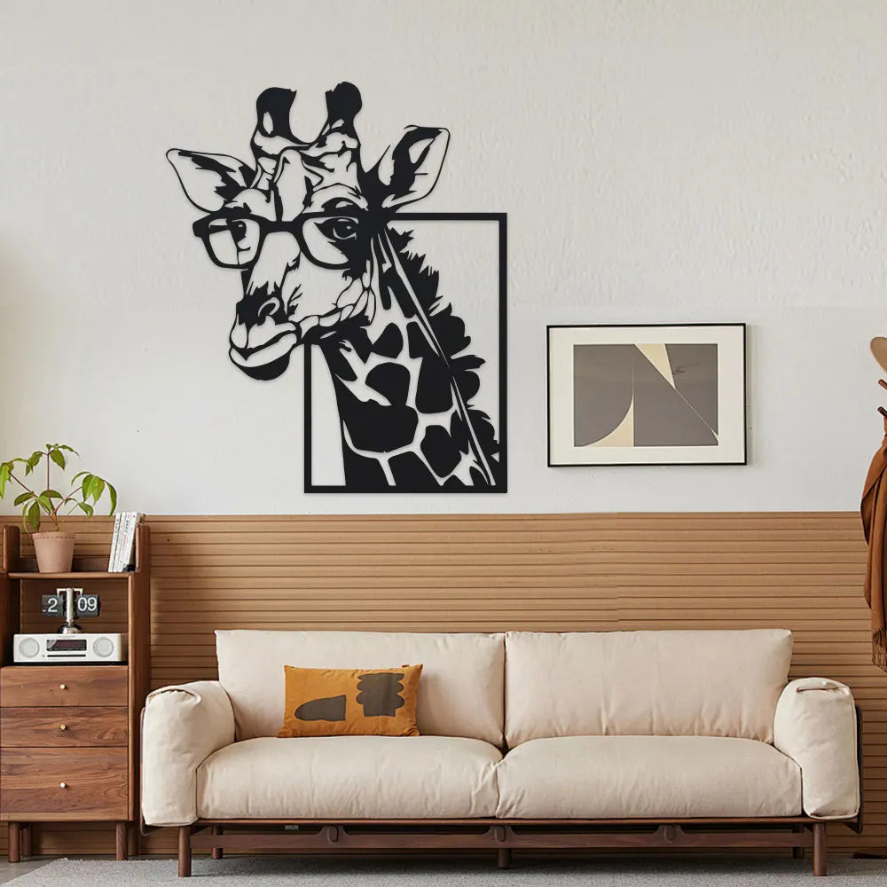 Deer-shaped minimalist metal wall decoration