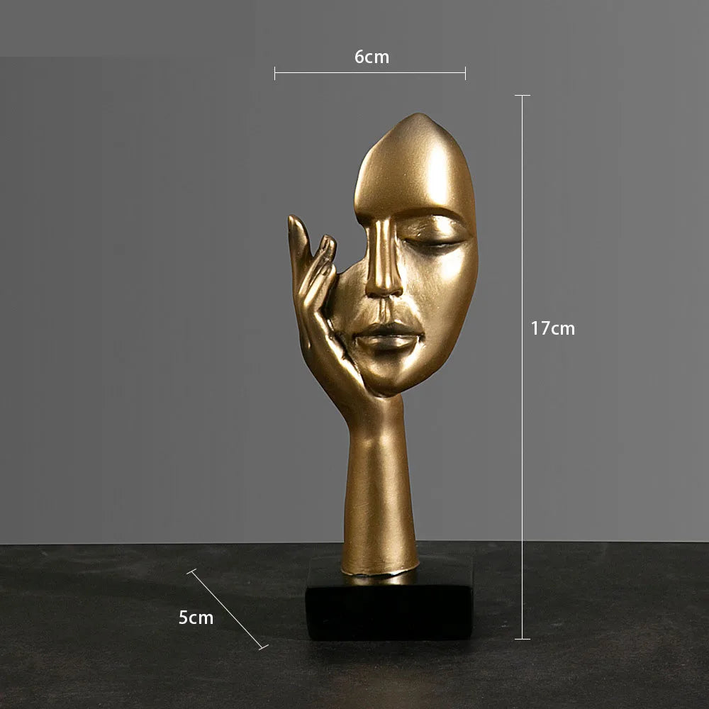 Abstract Face Sculpture