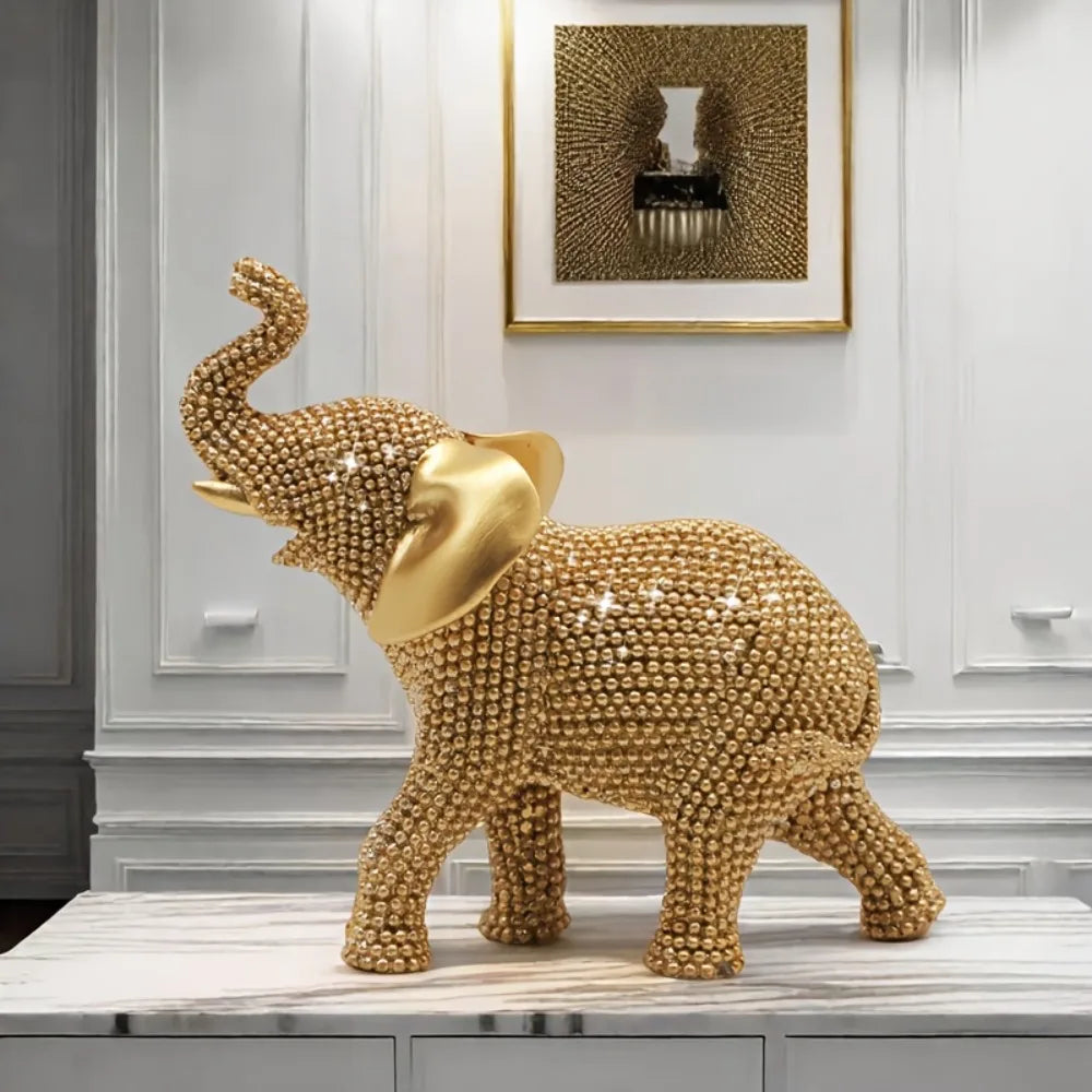 Textured Elephant Figurine