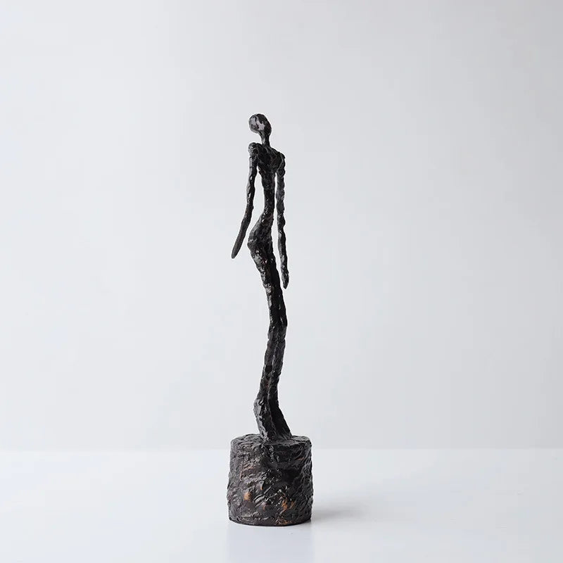 The Expression - Twisted Dancer Sculpture in Modern Metal