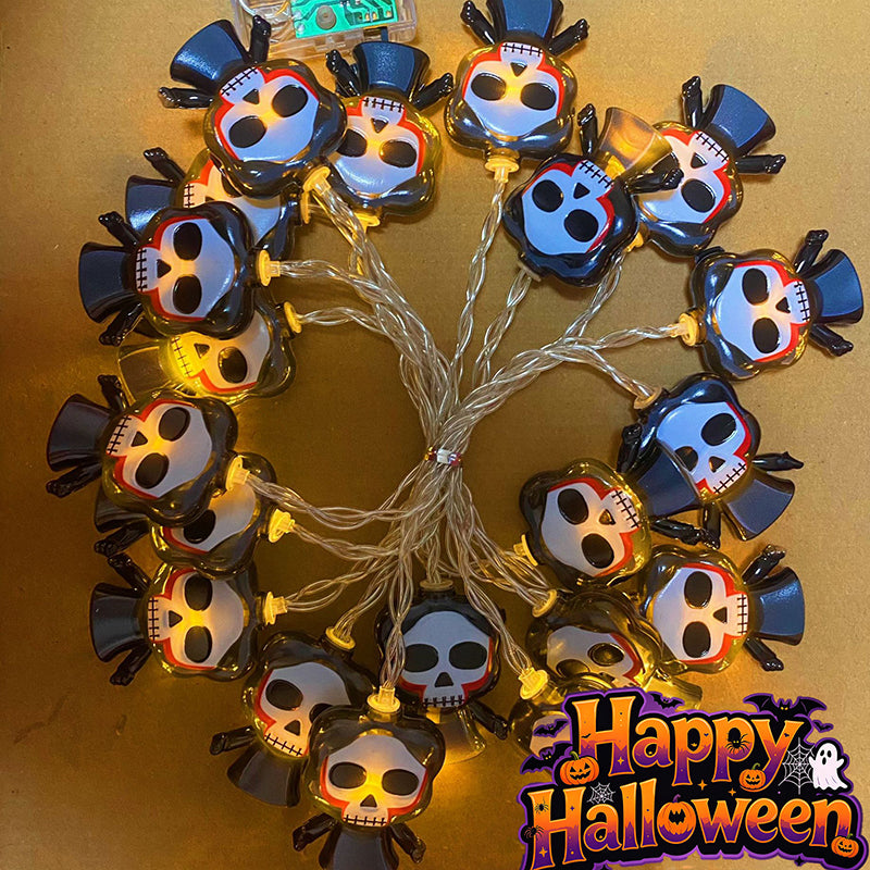 New Halloween LED Skull String Lights