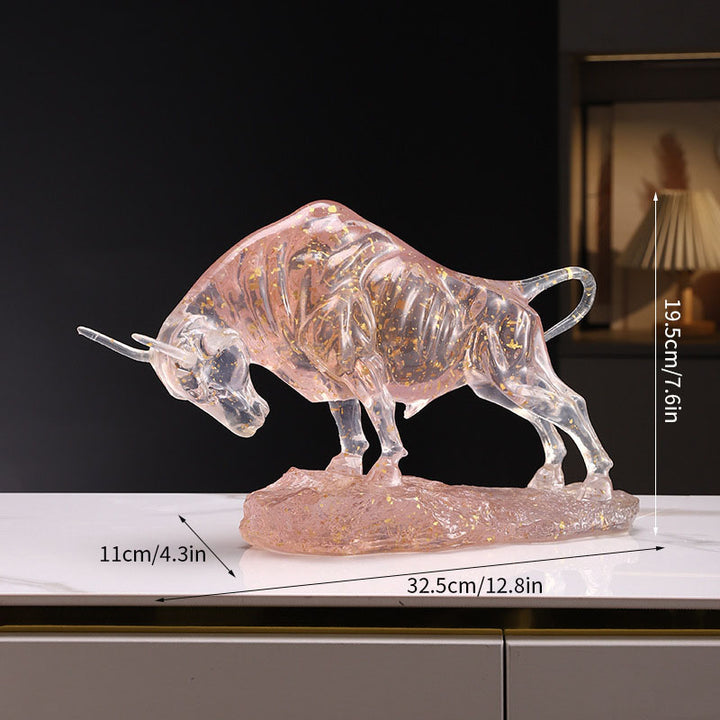 Exquisite Semi-Transparent Gold Leaf Home Decor Ornament
