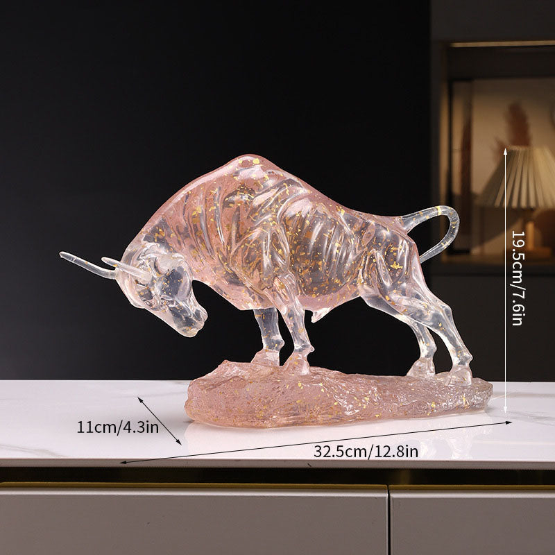 Exquisite Semi-Transparent Gold Leaf Home Decor Ornament