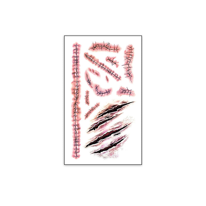 Realistic Horror Scar Temporary Tattoos
