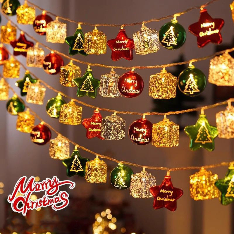 LED Electroplated Hanging Christmas Decorative Light
