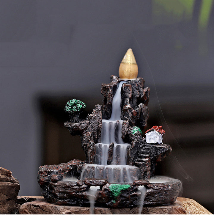 Creative Resin Backflow Incense Burner Ornament