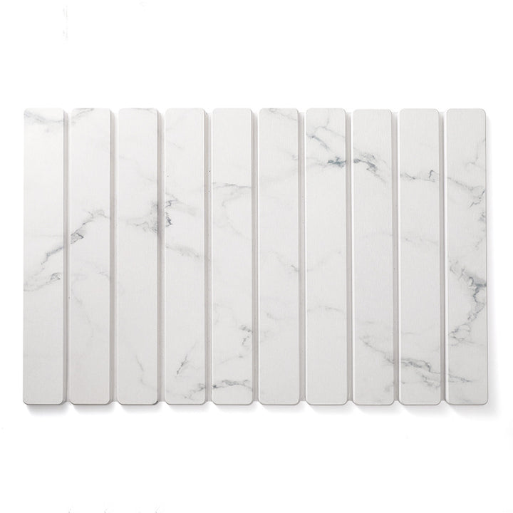 Foldable Marble-Pattern Countertop Mat (Absorbent &amp; Heat-Resistant)