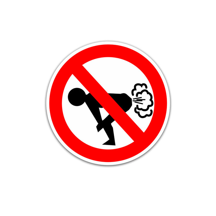 Humorous warning stickers