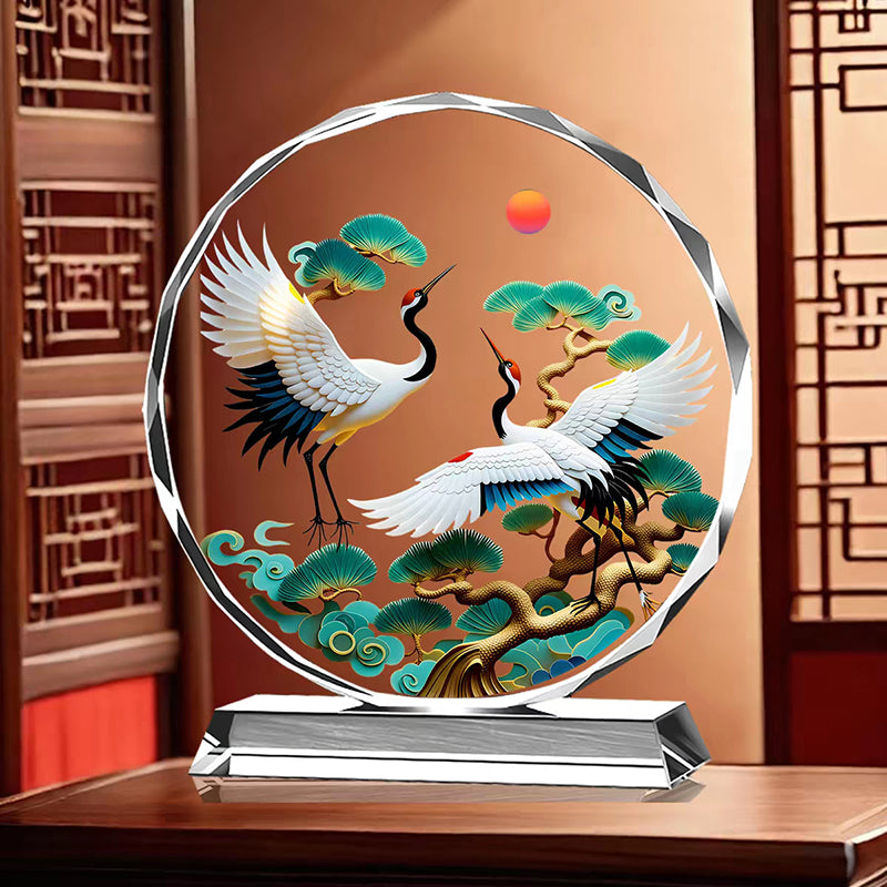 High-End Crystal Bird Ornament
