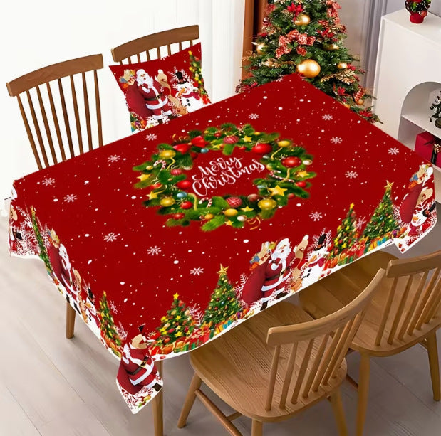 Popular Christmas-themed tablecloth decorations