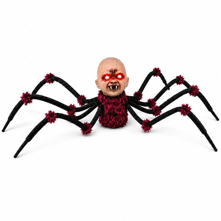 New Animated Halloween Spider with Human Head Toy