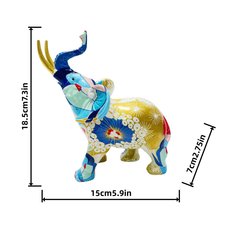 Best-selling creative graffiti-style elephant ornament