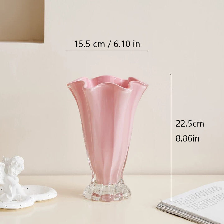 French-style affordable luxury petal vase