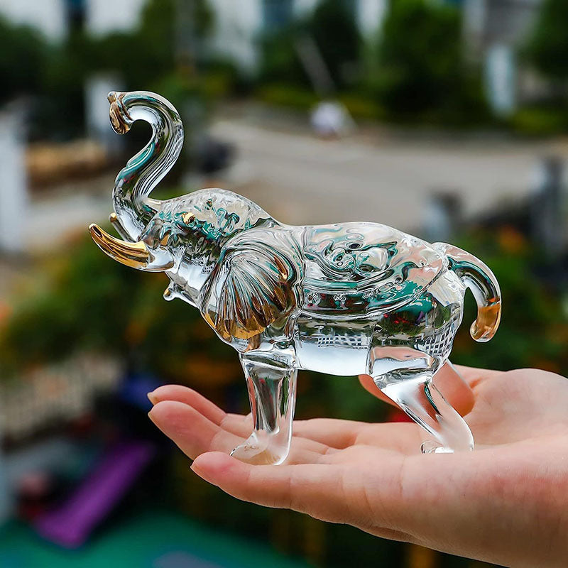 Luxury Rainbow Crystal Elephant – Symbol of Strength, Wisdom & Prosperity