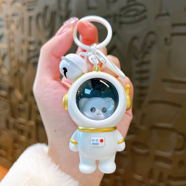 Cute glow-in-the-dark astronaut keychain