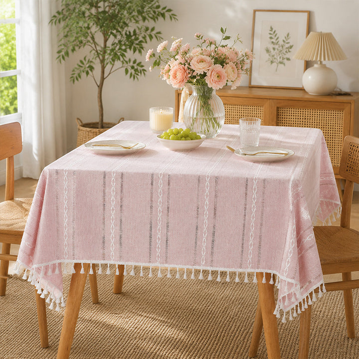 New Non-Slip Cotton-Linen Tablecloth — Premium Affordable Luxury Style
