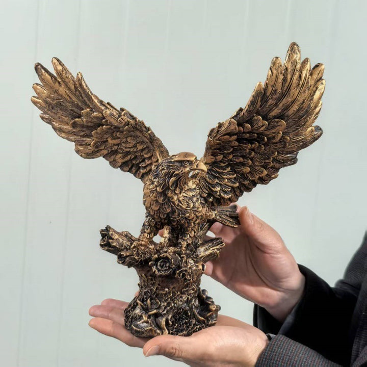 Resin Statue of a Soaring Eagle – Decorative Gift