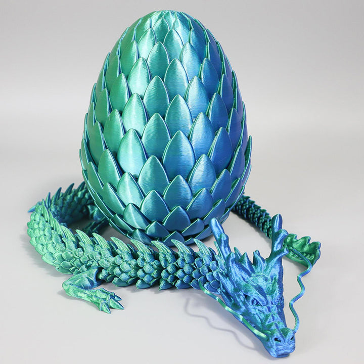 3D-Printed Dragon Scale Egg Decoration Set