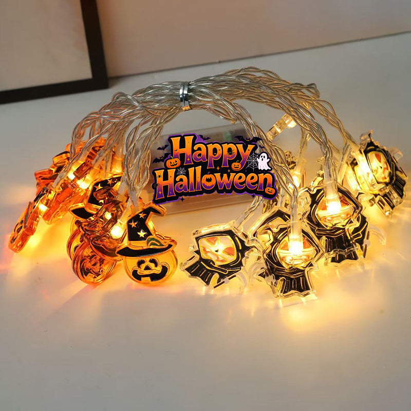 Halloween LED String Light Scene Setup