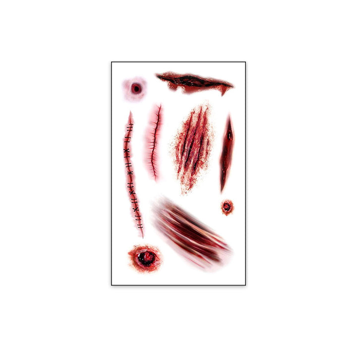 Realistic Horror Scar Temporary Tattoos