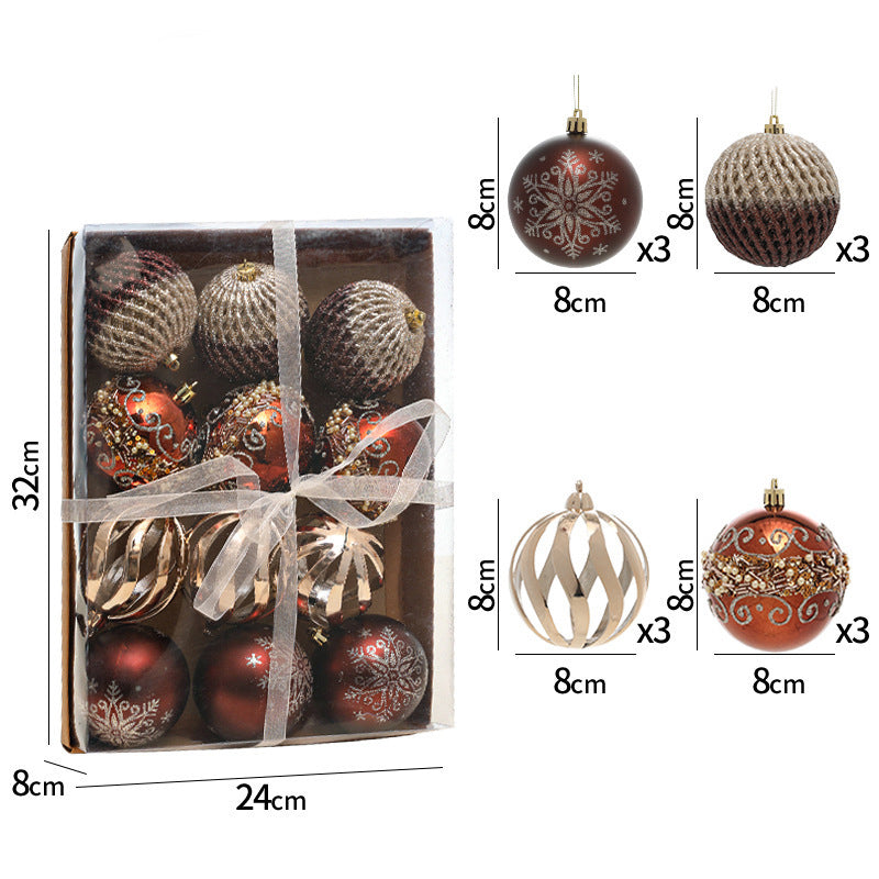 Best-selling premium 8cm Christmas ornament ball set