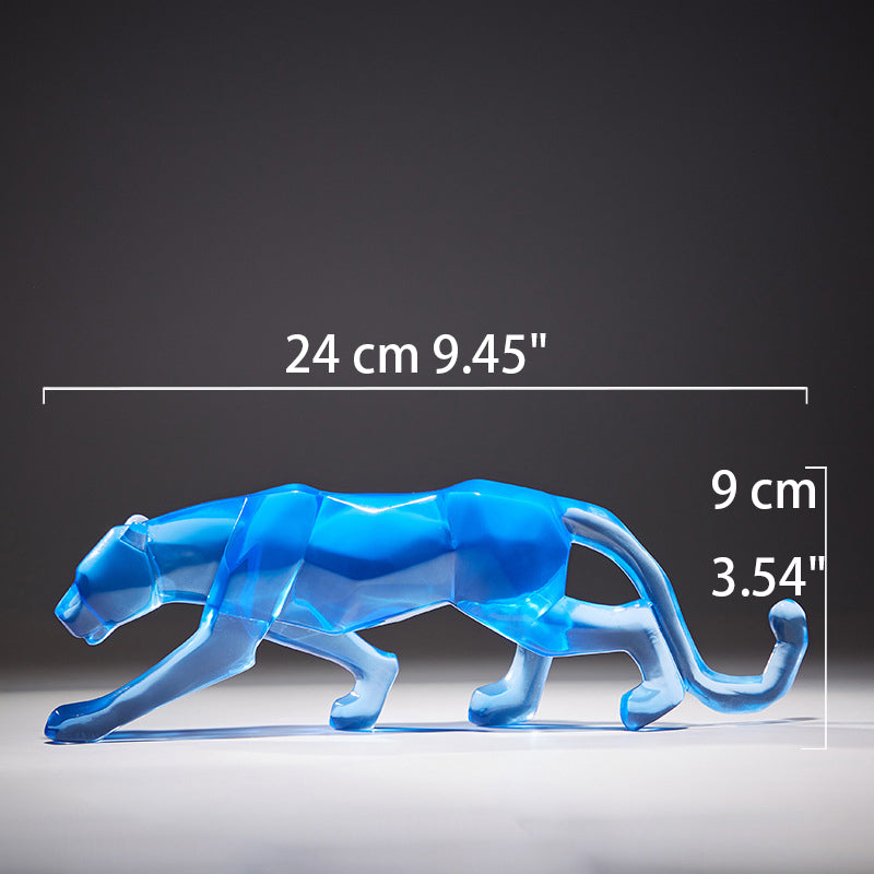 High-end resin cheetah ornament