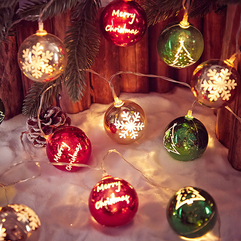 LED Electroplated Hanging Christmas Decorative Light