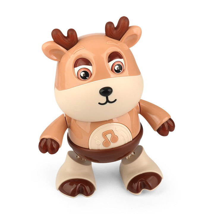Cute electric dancing calf robot toy