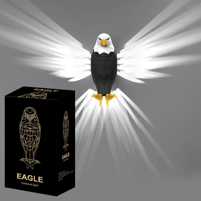 Eagle-Shaped Projection Night Light Wall Decor