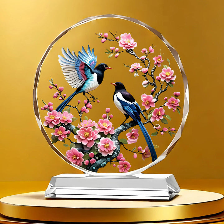 High-End Crystal Bird Ornament