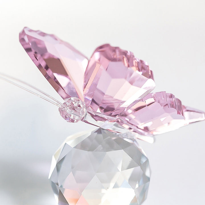 Small crystal butterfly ornament