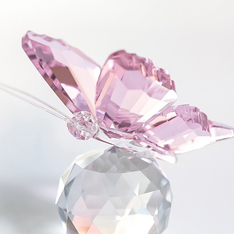 Small crystal butterfly ornament