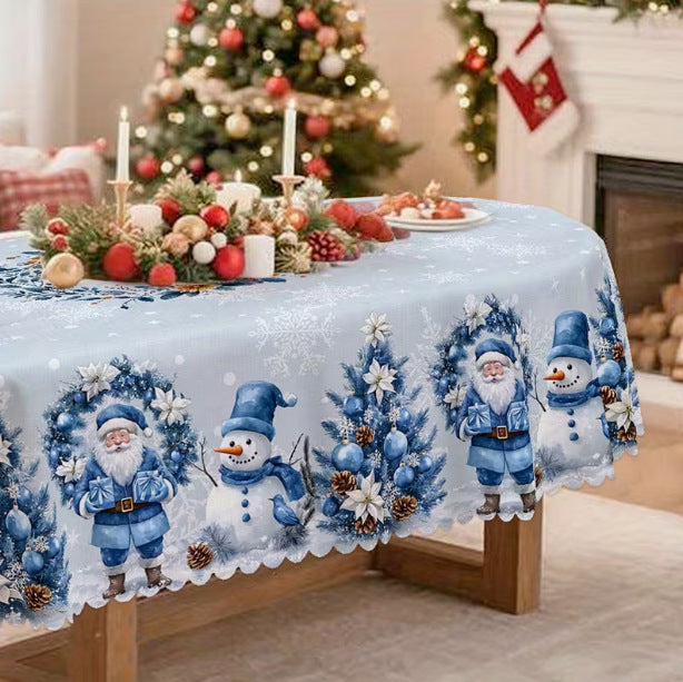 Christmas-themed table decorations
