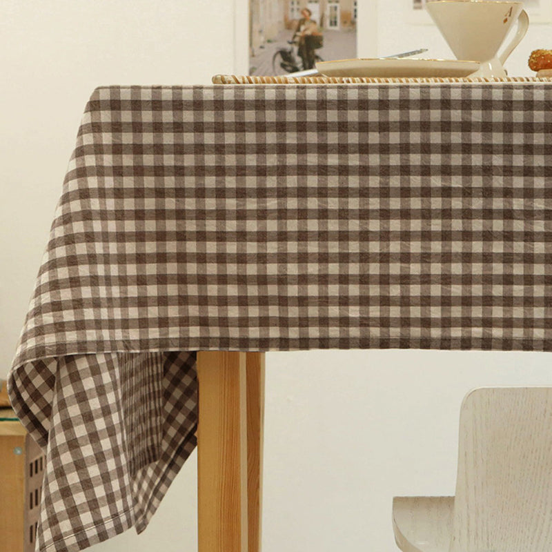 Minimalist Plaid Tablecloth